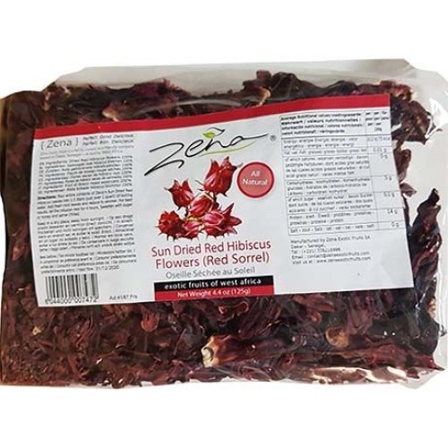 Hibiscus Flowers Sun-Dried Red