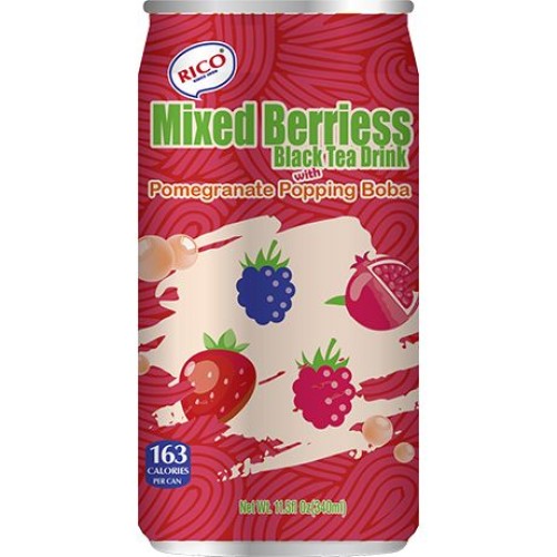 Black Tea Drink Mixed Berries & Boba