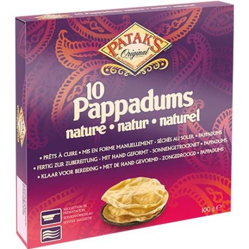 Poppadoms Plain 15 cm