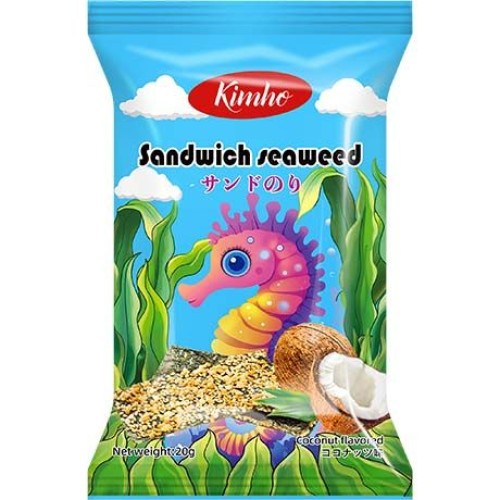 Seaweed Sandwich with Coconut Chips