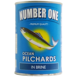 Number One Pilchards In Brine 425 gr. Number One Pilchards In Brine 425 gr.