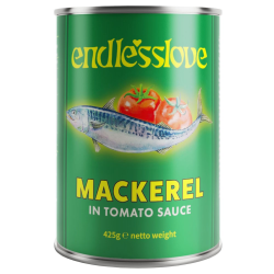 Endlesslove Mackerel Tomato Sauce 425 gr. Endlesslove Mackerel Tomato Sauce 425 gr.