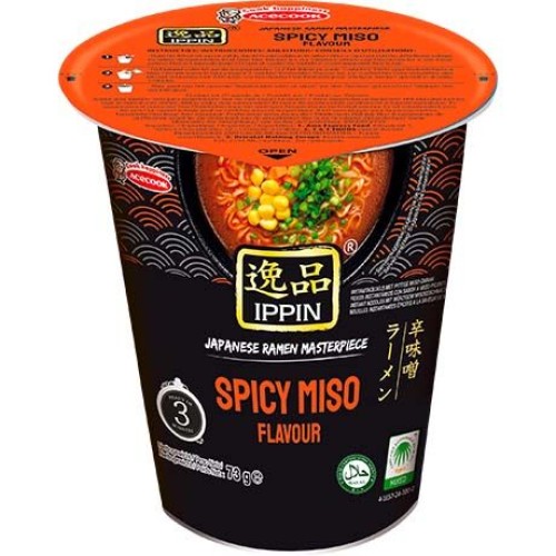 Instant Noodles Spicy Miso Ippin Cup Instant Noodles Spicy Miso Ippin Cup