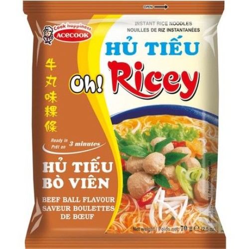 Instant Rice Noodles Beef Ball OR Instant Rice Noodles Beef Ball OR
