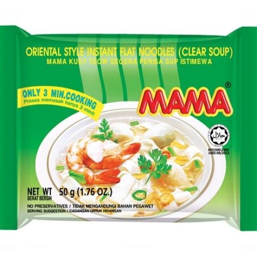 Instant Flat Noodles Clear Soup