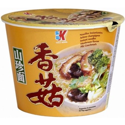 Instant Noodles Mushroom Bowl