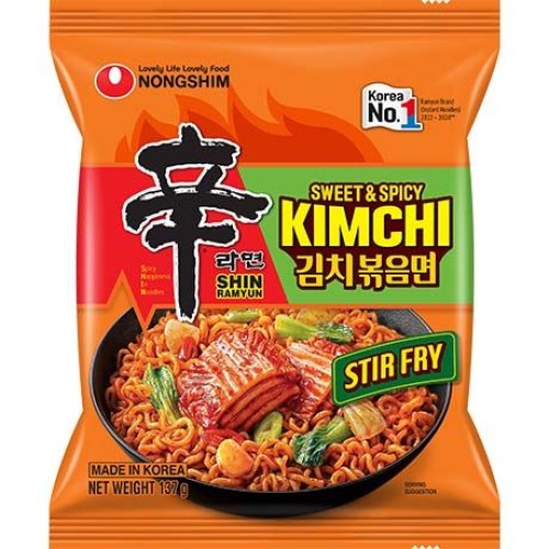 Ins. Noodles Shin Ramyun Kimchi Stir-Fry