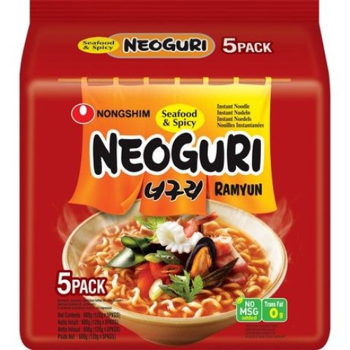 Instant Noodles Neoguri Ramyun Hot 5x Instant Noodles Neoguri Ramyun Hot 5x