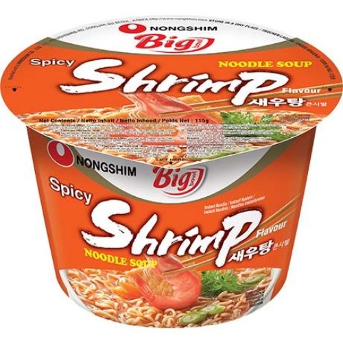 Instant Noodles Shrimp Spicy Big Bowl Instant Noodles Shrimp Spicy Big Bowl