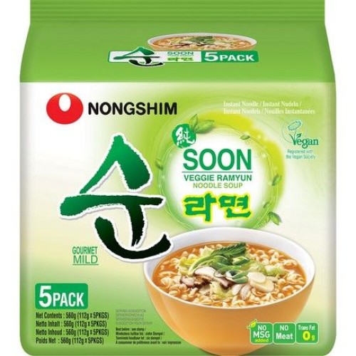 Instant Noodles Soon Veggie Ramyun 5x