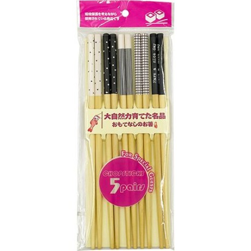 Chopsticks Bamboo Black & White