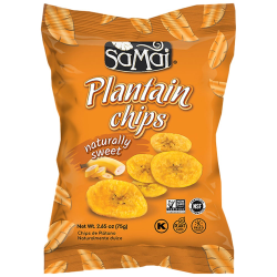 Plantain Chips Samai Naturally Sweet 75 gr. Plantain Chips Samai Naturally Sweet 75 gr.