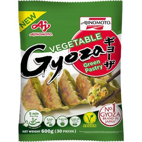 Gyoza with Spinach Pastry & Veget.