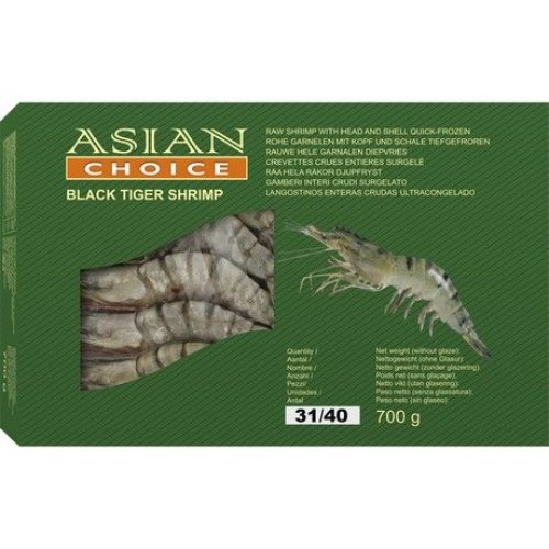Black Tiger Shrimp HOSO 31/40