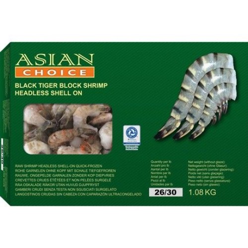 Black Tiger Shrimp HLSO/BL 26/30