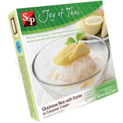 Glutinous Rice Durian in Coconut Cream