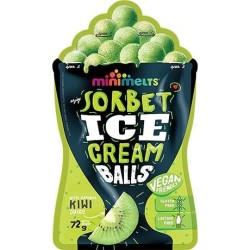 Ice Cream Sorbet Balls Kiwi