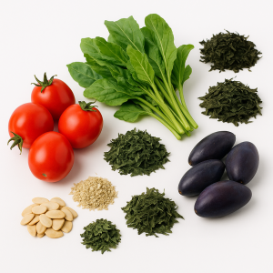 Vegetables and Leaves